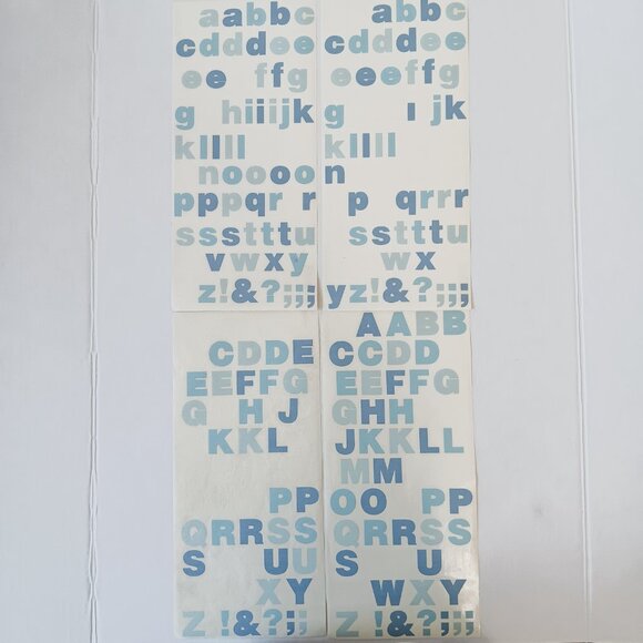 Lot of Mrs. Grossman's Multicolor Vellum Upper/Lower Case Sticker Letters 57 pcs - Picture 10 of 12